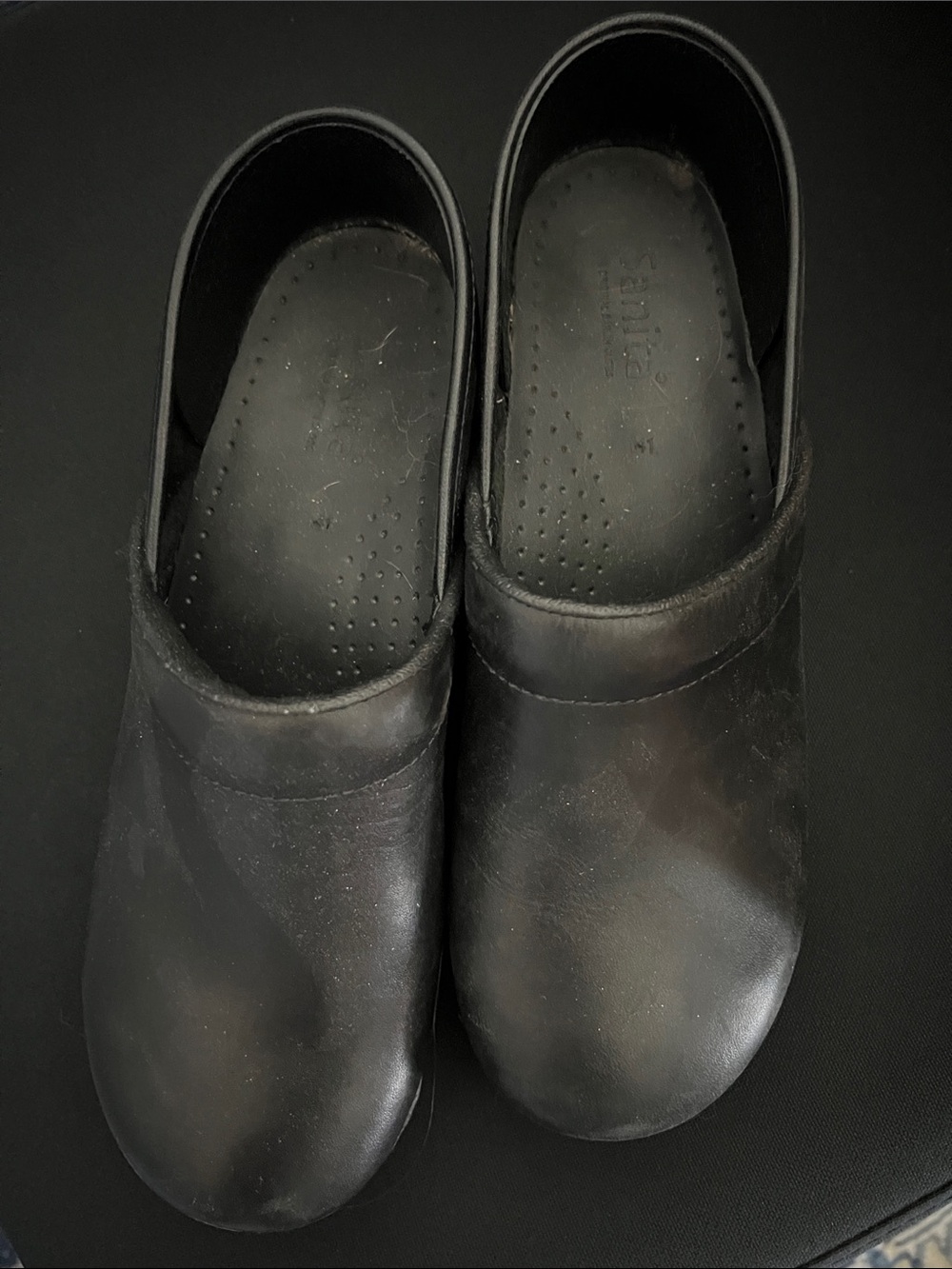 Sanitas Black Woman’s Slip-On Clog Shoes - Picture 3 of 3